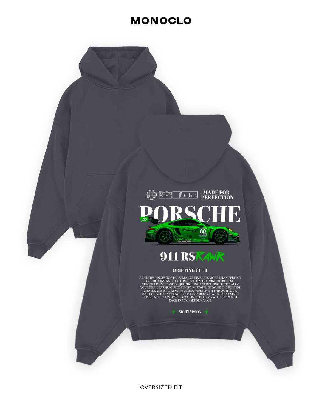 Худі Porsche 911 Rawr - MONOCLO UA