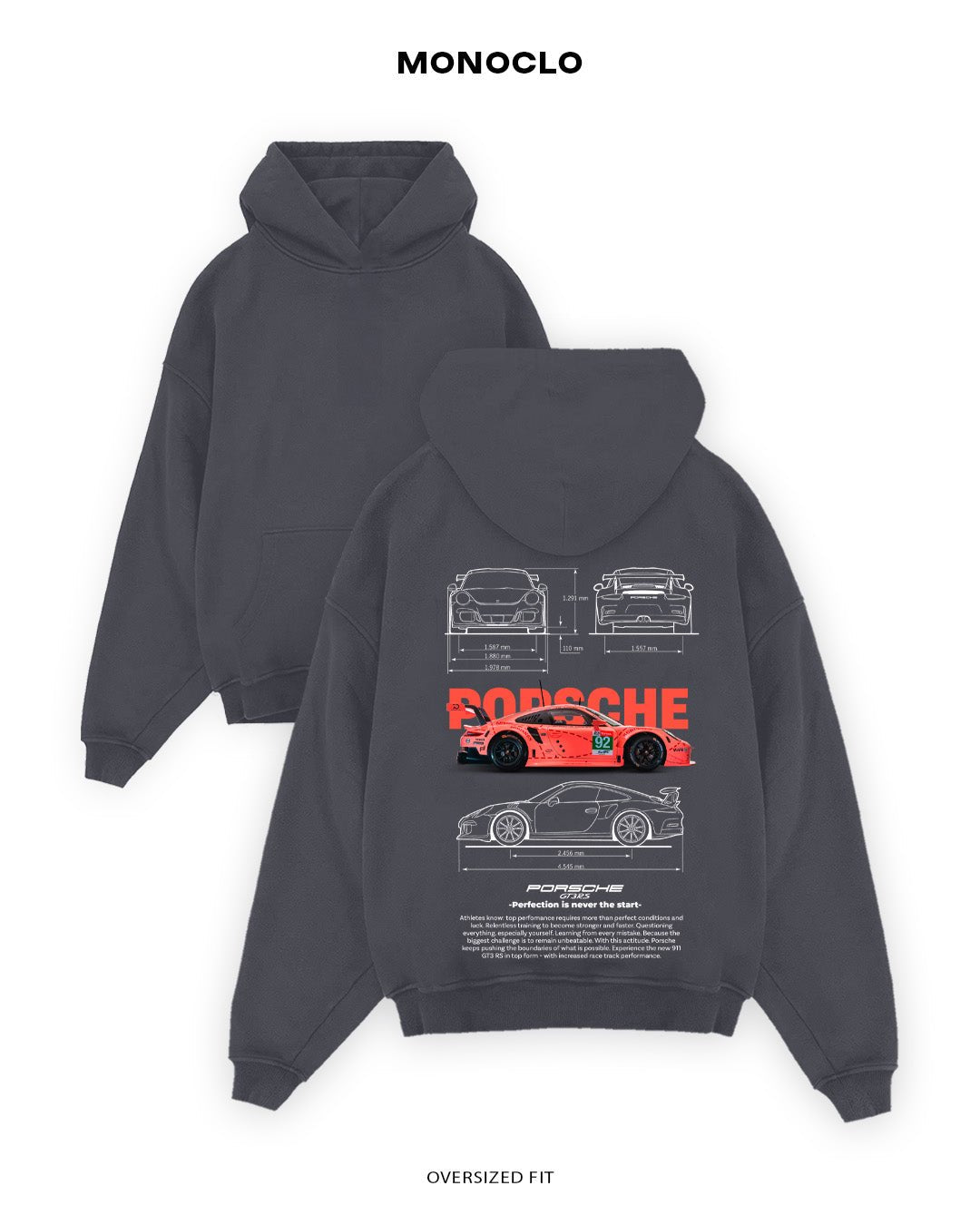 Худі Porsche 911 Rosa - MONOCLO UA