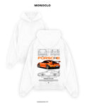 Худі Porsche 911 Tangerine – Білий