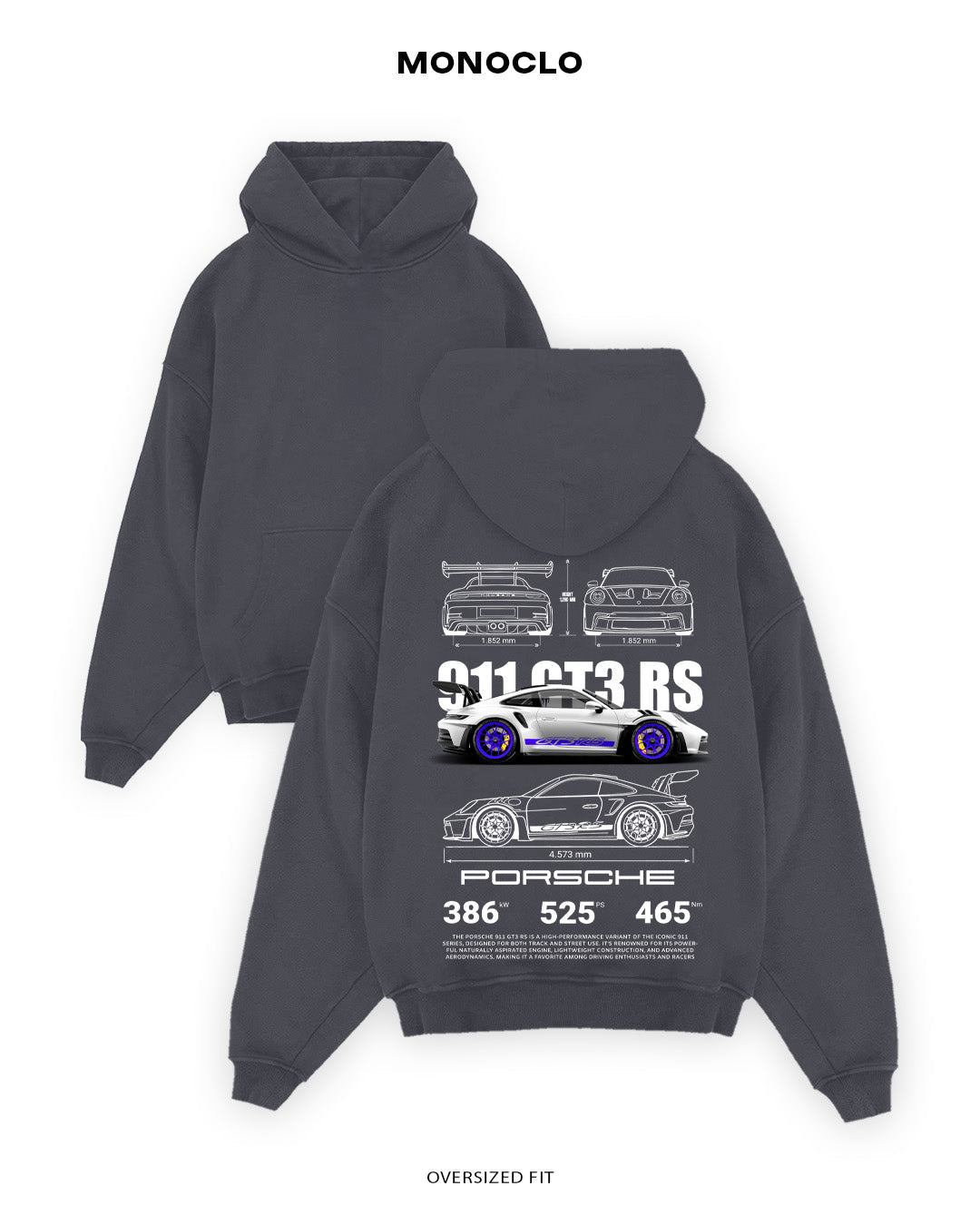 Худі Porsche 911 Violet - MONOCLO UA