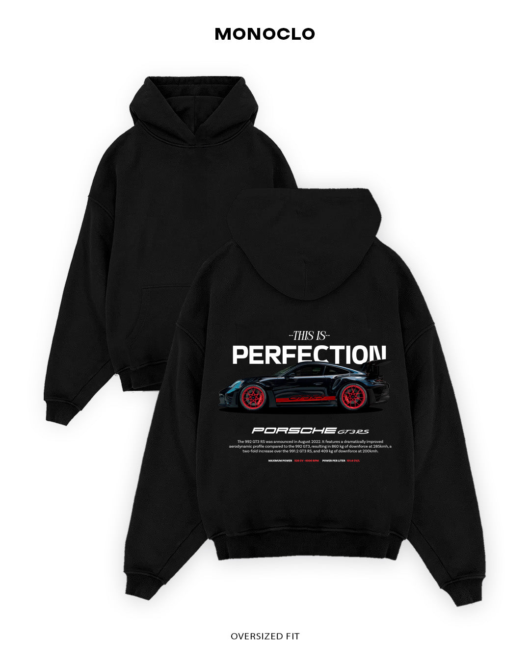 Худі Porsche 992 - shop_name Чорний