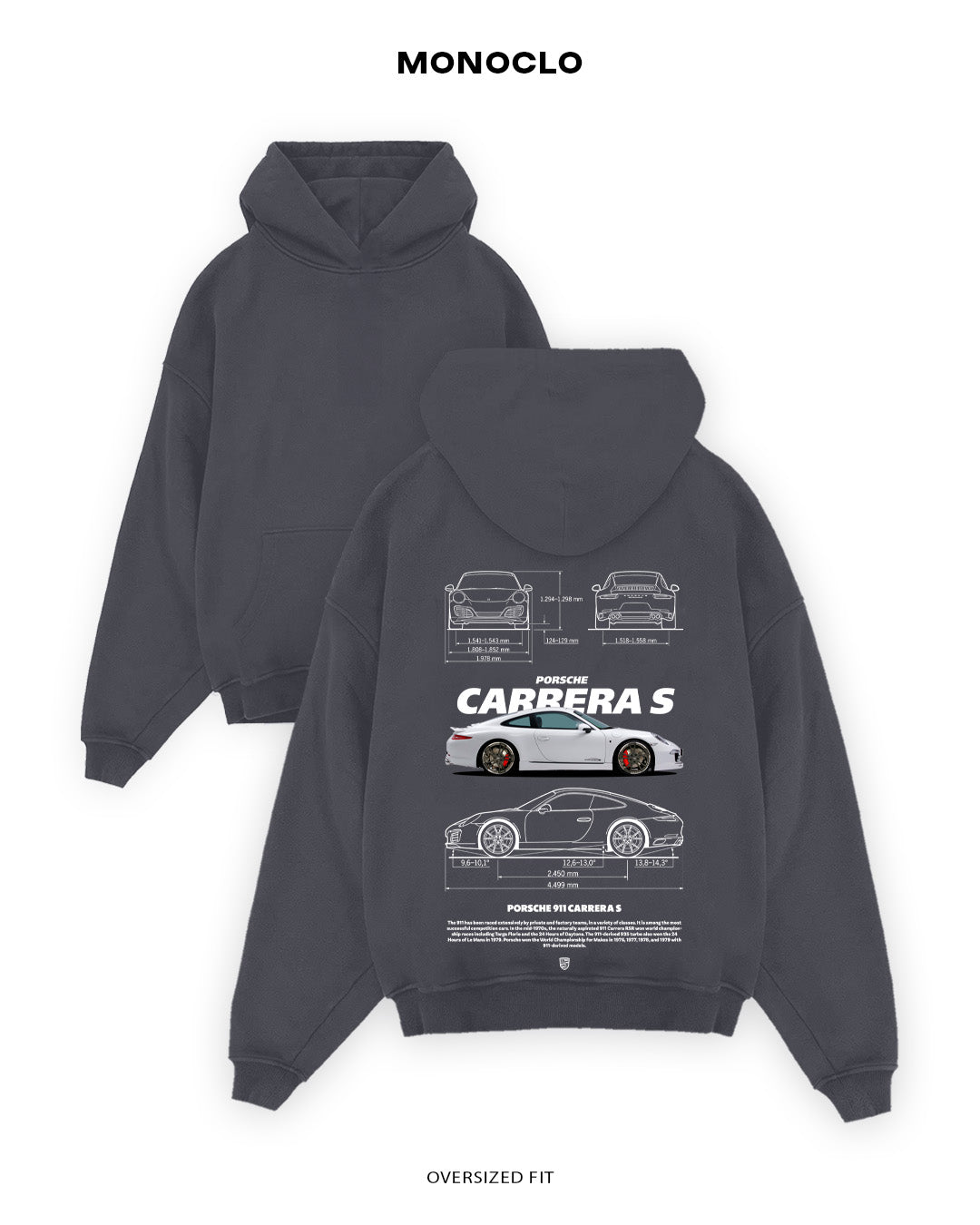 Худі Porsche Carrera S - shop_name Графітовий