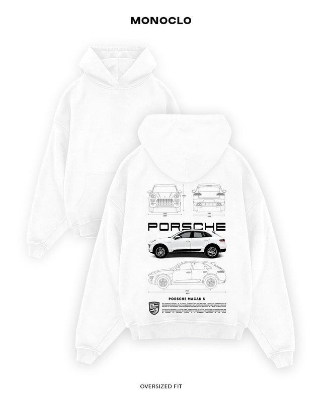 Худі Porsche Macan S White - MONOCLO UA