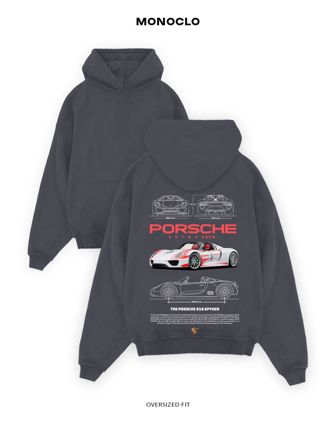 Худі Porsche Spyder 918 - MONOCLO UA
