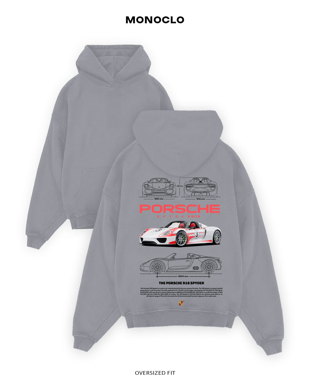 Худі Porsche Spyder 918 - MONOCLO UA