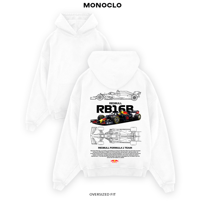 Худі Monoclo Red Bull Formula 1 Team білий — унісекс Ferrari F1 style hoodie Red Bull print Monoclo