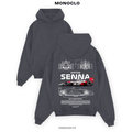 Худі з принтом Senna Marlboro Formula 1, графітове, оверсайз — Monoclo