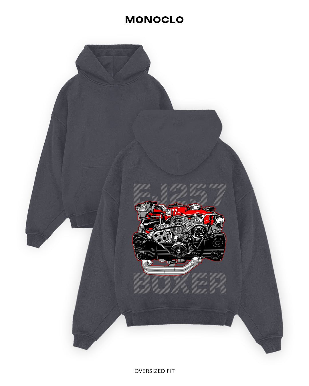 Худі Subaru EJ257 - shop_name Чорний