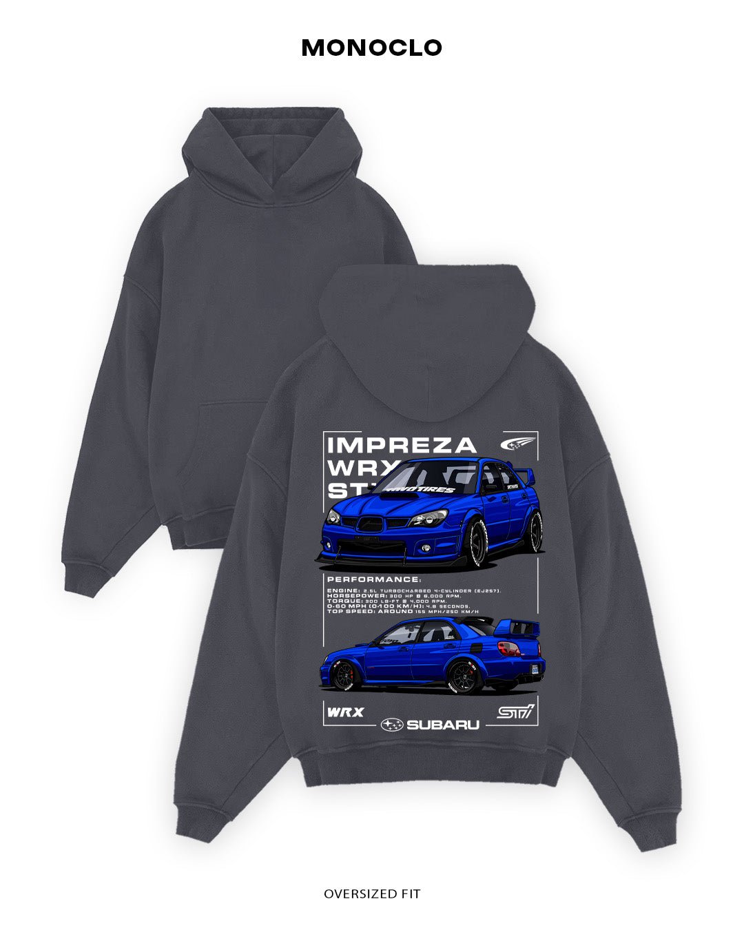 Худі Subaru WRX STI - MONOCLO UA