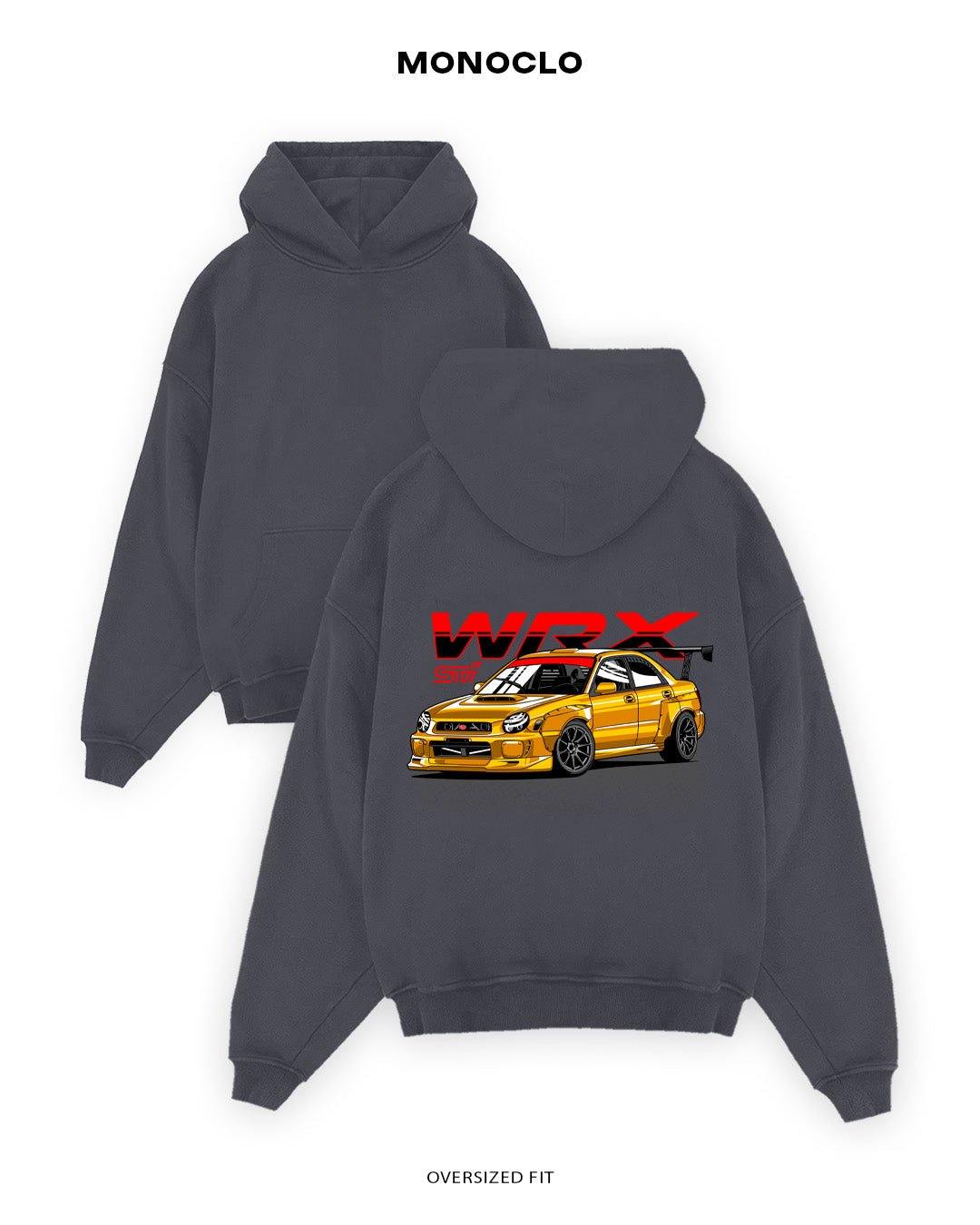 Худі Subaru WRX STI Yellow - MONOCLO UA
