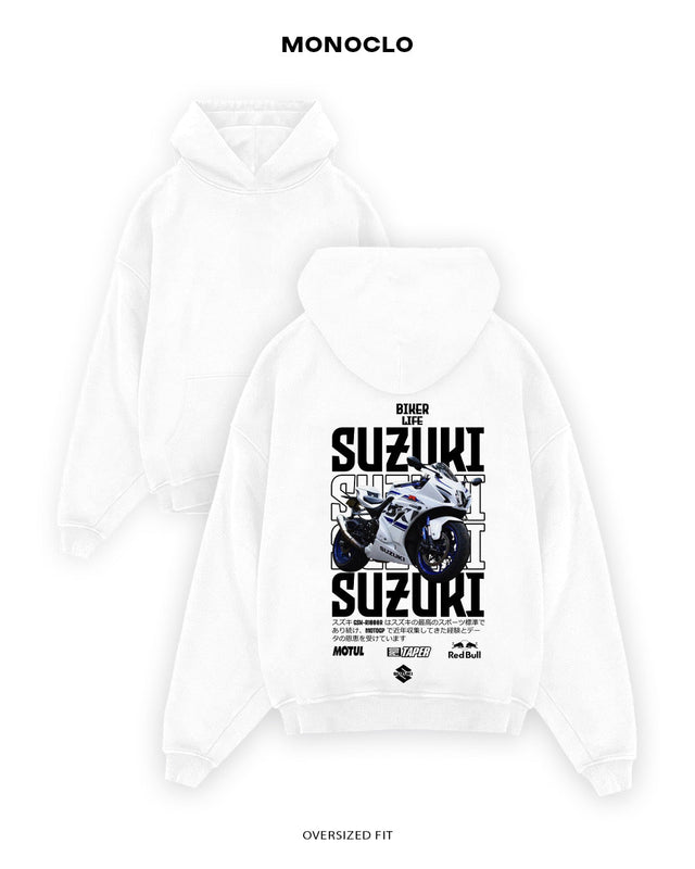 Худі Suzuki GSX - R1000R White - MONOCLO UA