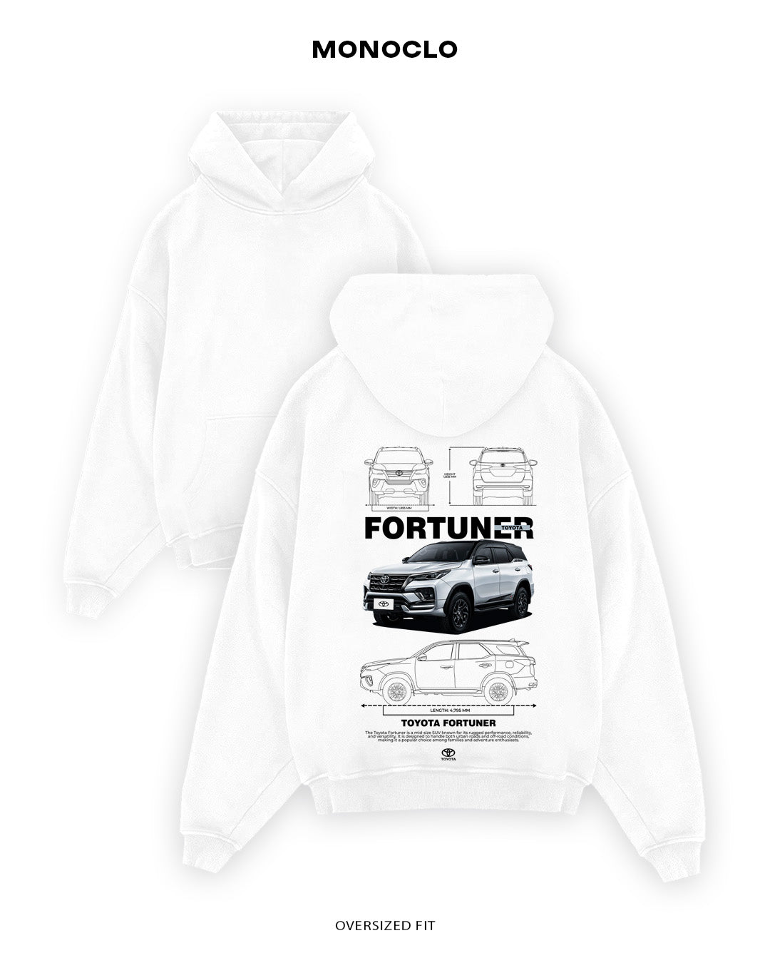 Худі Toyota Fortuner - MONOCLO UA