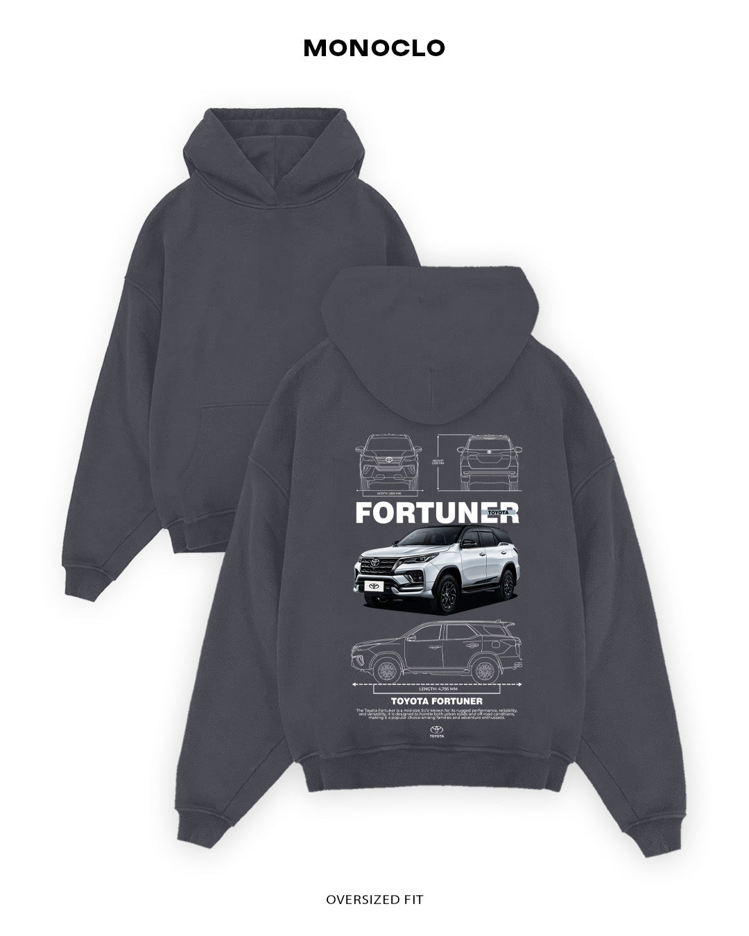 Худі Toyota Fortuner - MONOCLO UA