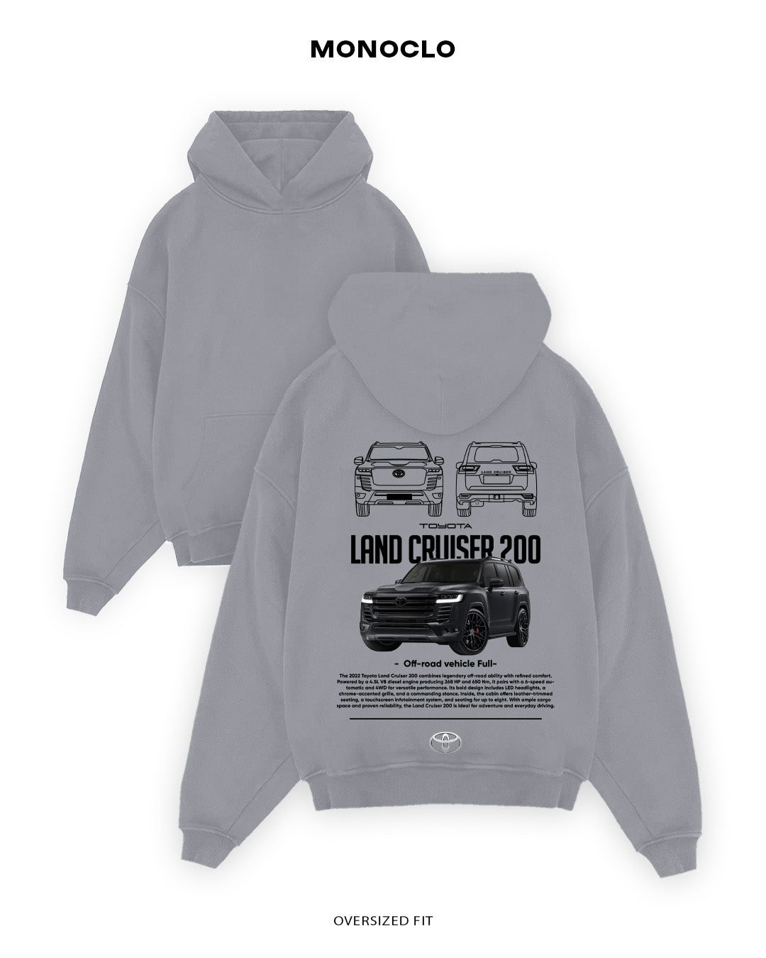 Худі Toyota Land Cruiser 200 - MONOCLO UA