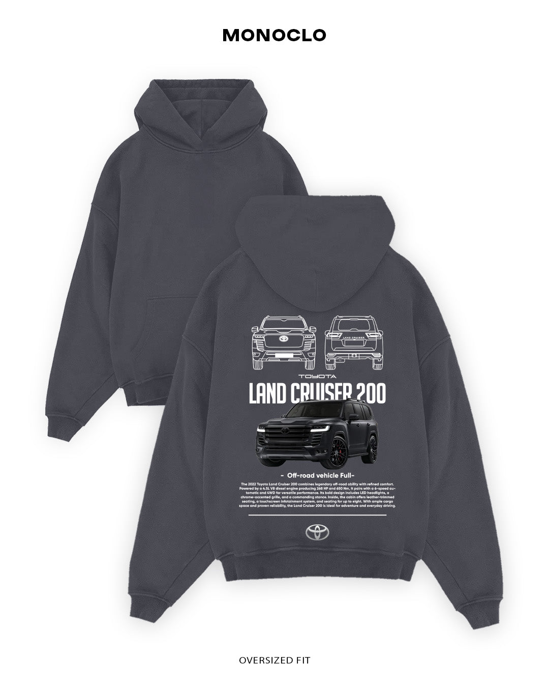 Худі Toyota Land Cruiser 200 - MONOCLO UA