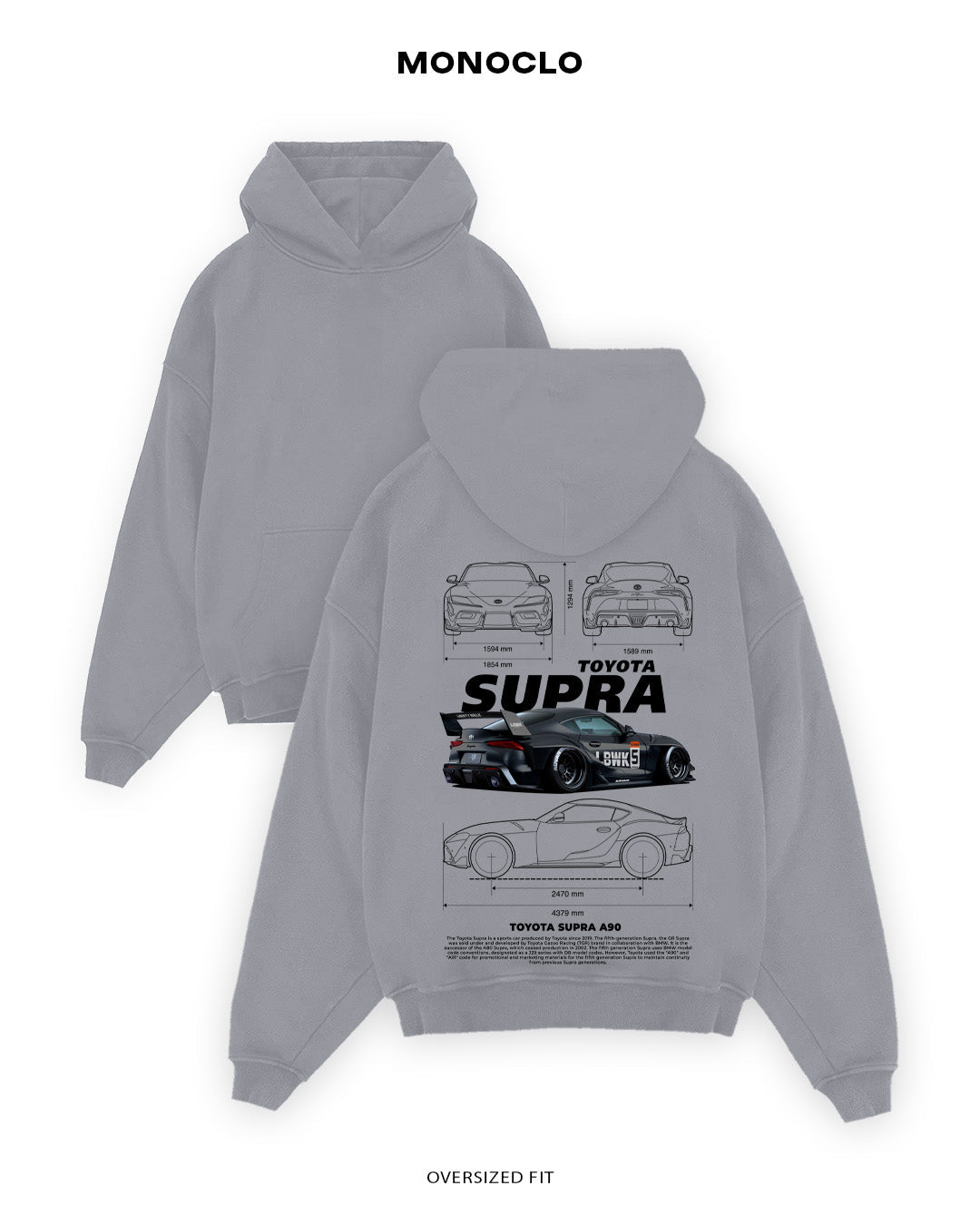 Худі Toyota Supra A90 - MONOCLO UA
