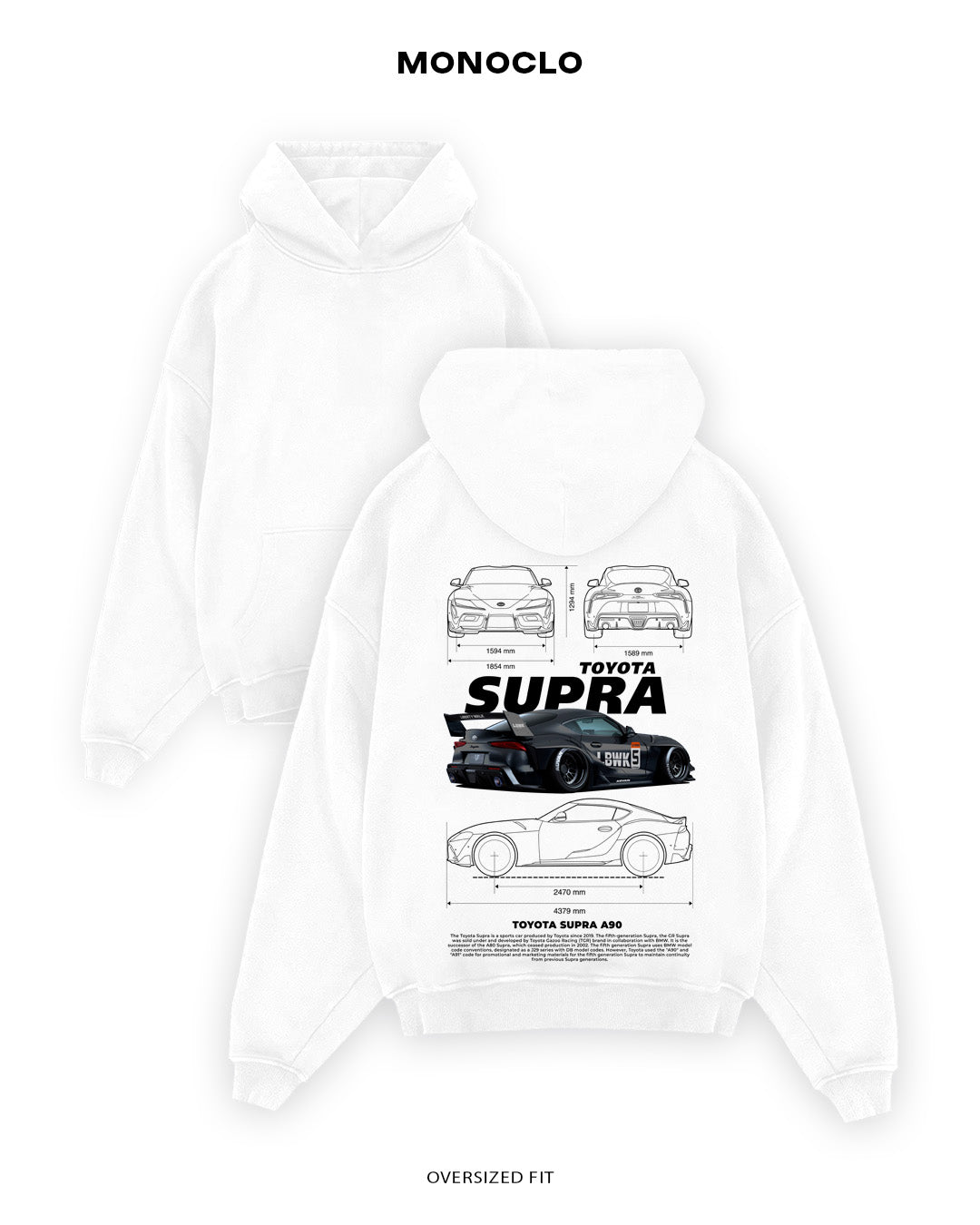 Худі Toyota Supra A90 - MONOCLO UA