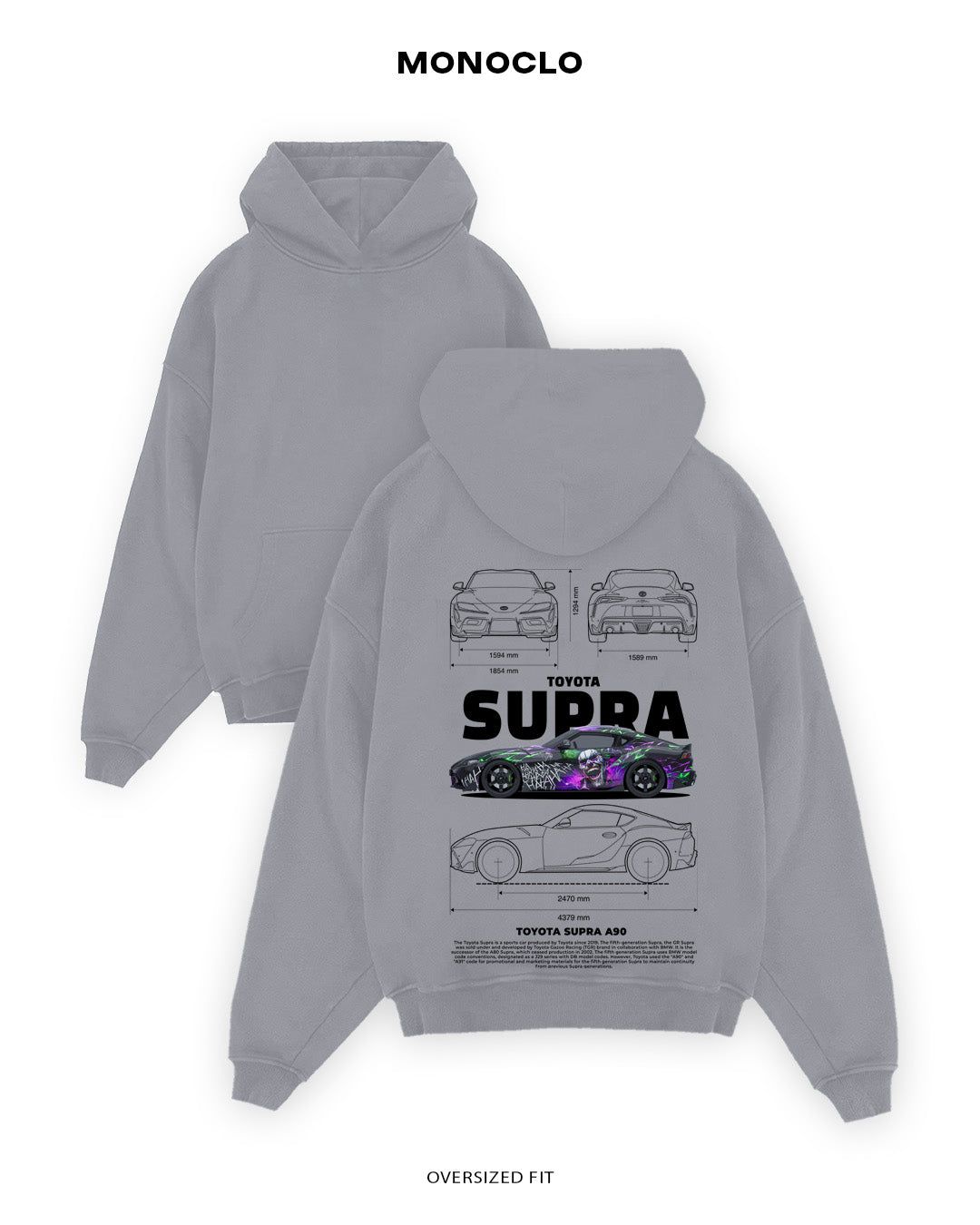 Худі Toyota Supra A90 Joker - MONOCLO UA