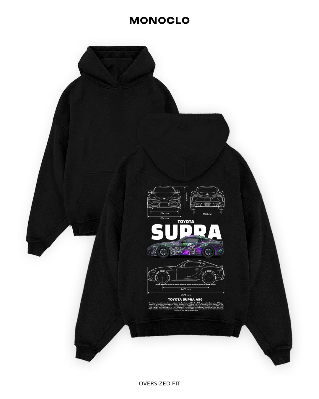 Худі Toyota Supra A90 Joker - MONOCLO UA
