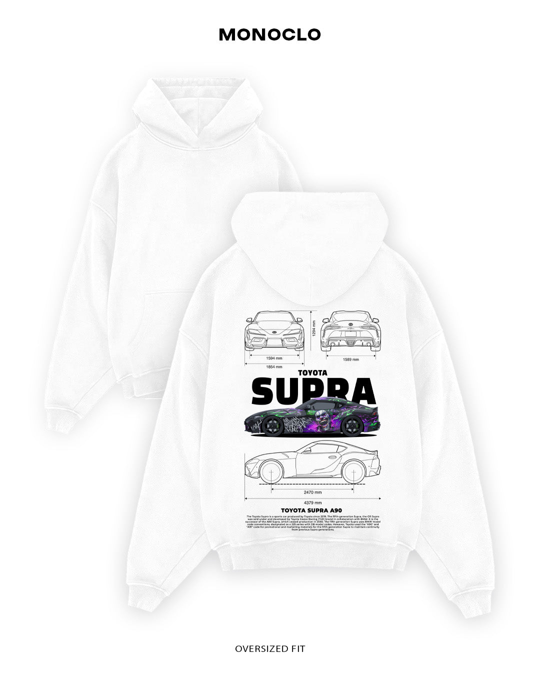 Худі Toyota Supra A90 Joker - MONOCLO UA