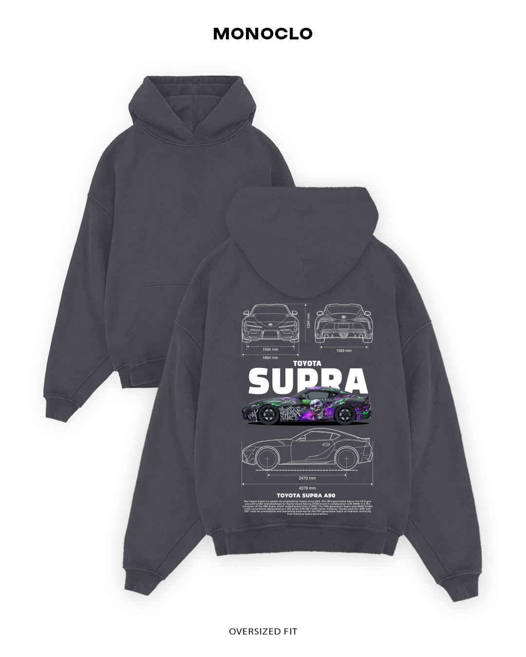 Худі Toyota Supra A90 Joker - MONOCLO UA