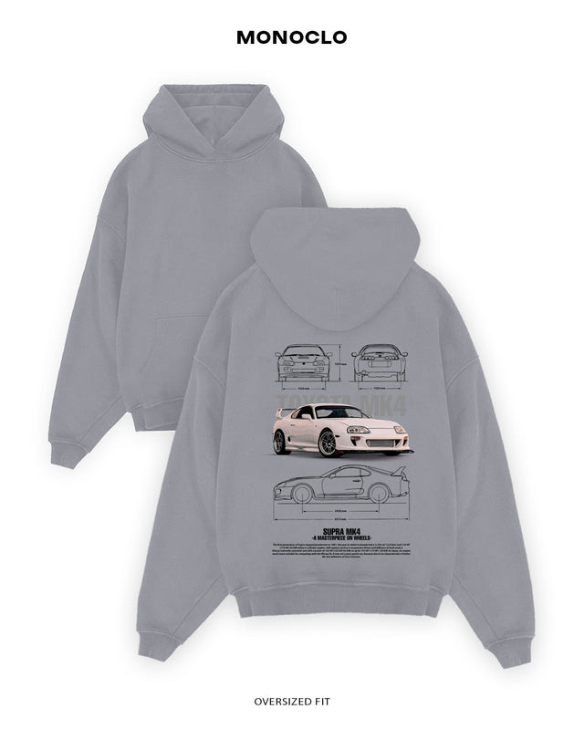 Худі Toyota Supra Blanco - MONOCLO UA