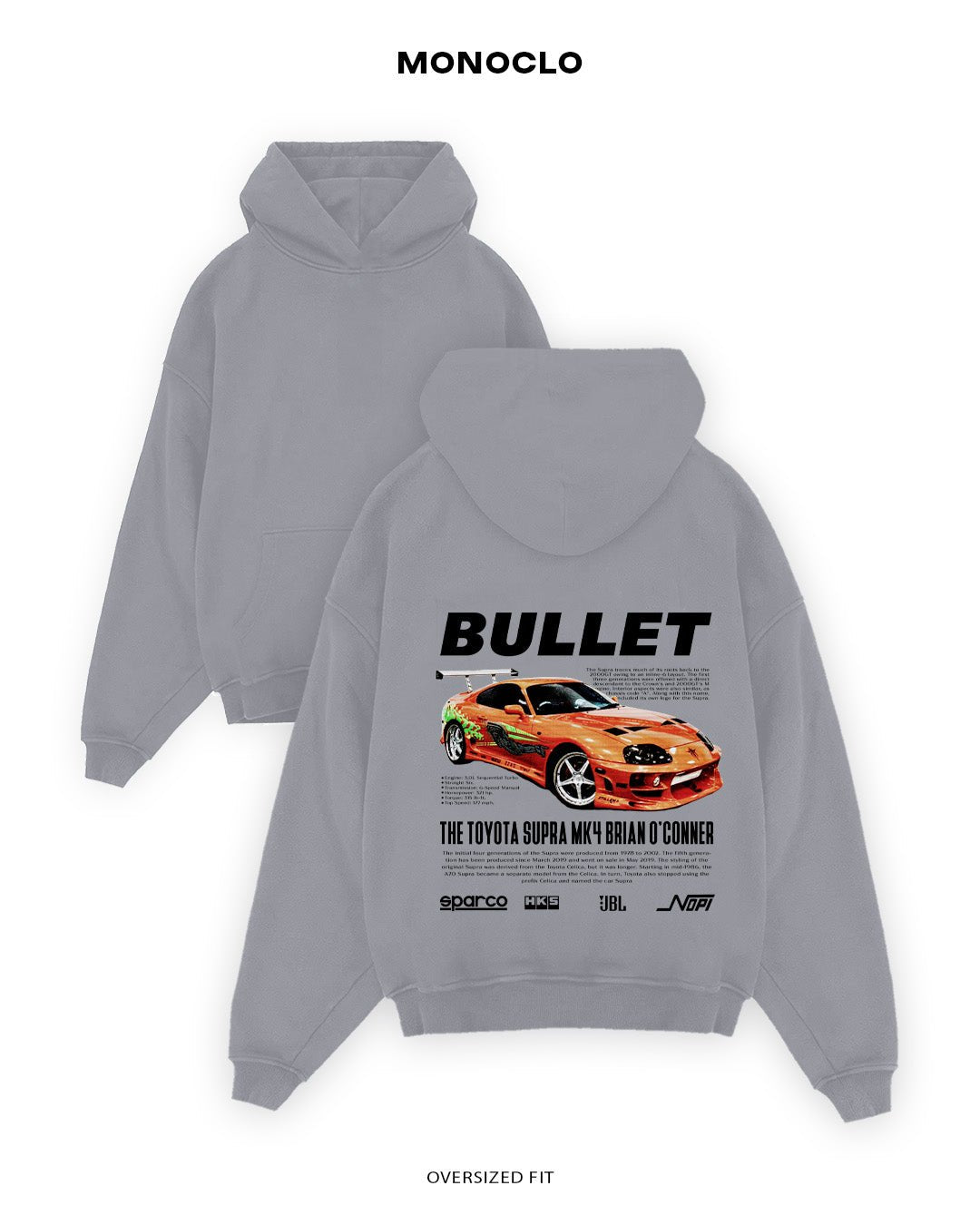 Худі Toyota Supra Brian - MONOCLO UA