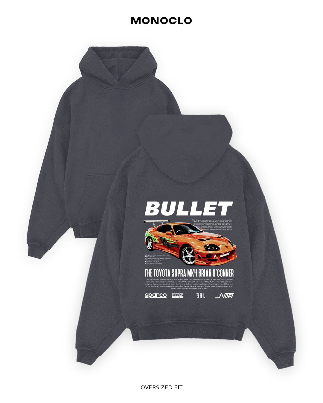 Худі Toyota Supra Brian - MONOCLO UA