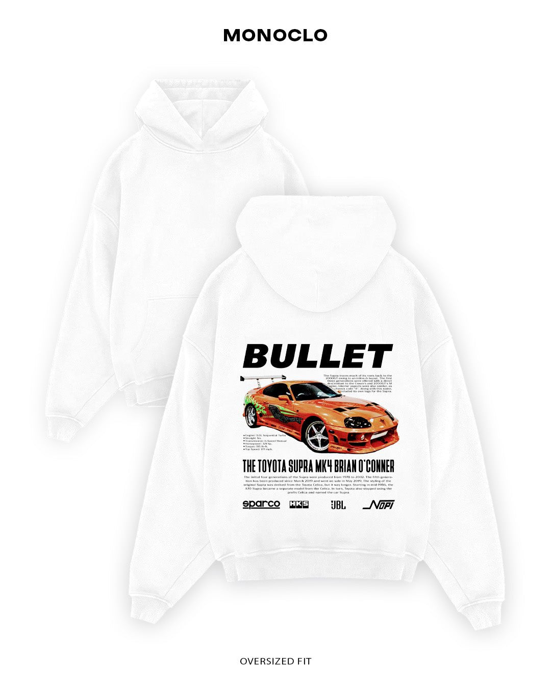 Худі Toyota Supra Brian - MONOCLO UA