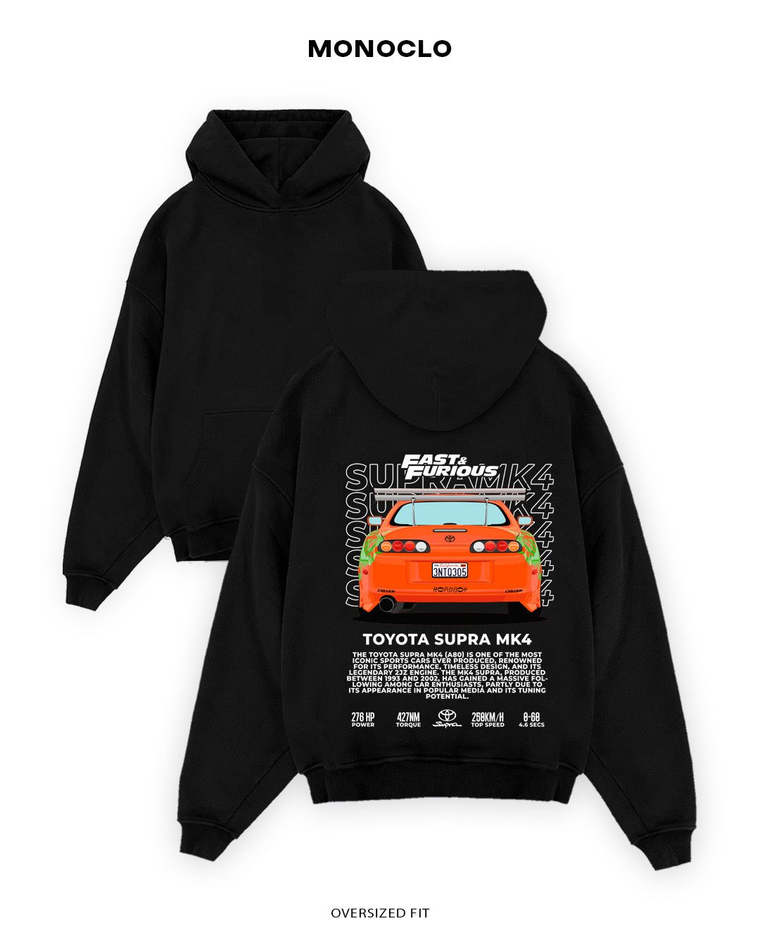 Худі Toyota Supra FF 2 - MONOCLO UA