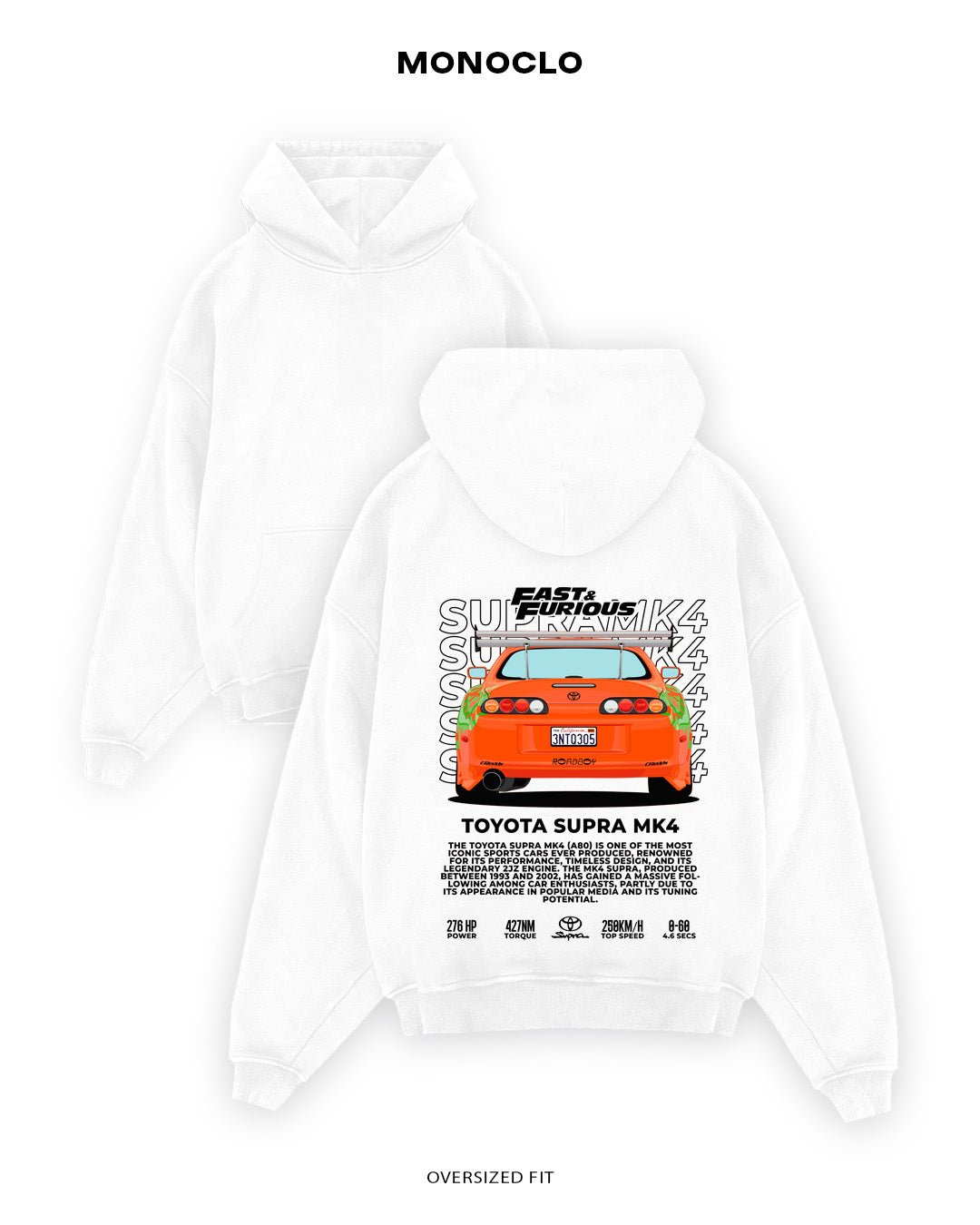 Худі Toyota Supra FF 2 - MONOCLO UA