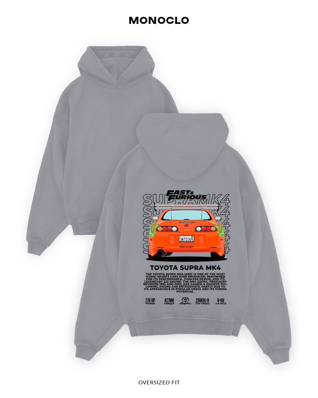 Худі Toyota Supra FF 2 - MONOCLO UA