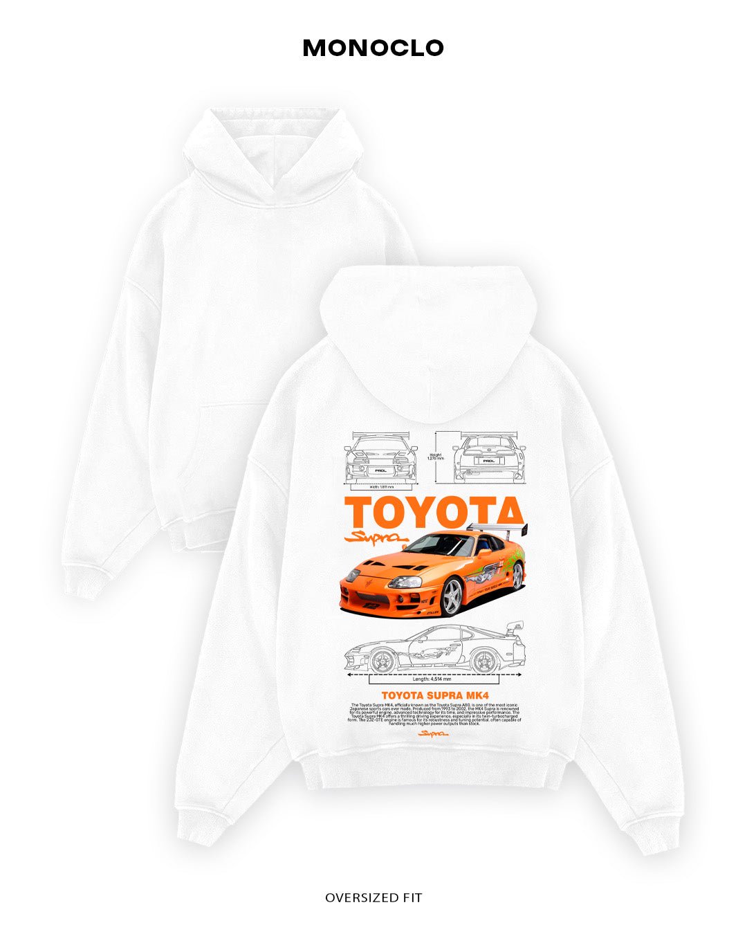 Худі Toyota Supra FF - MONOCLO UA