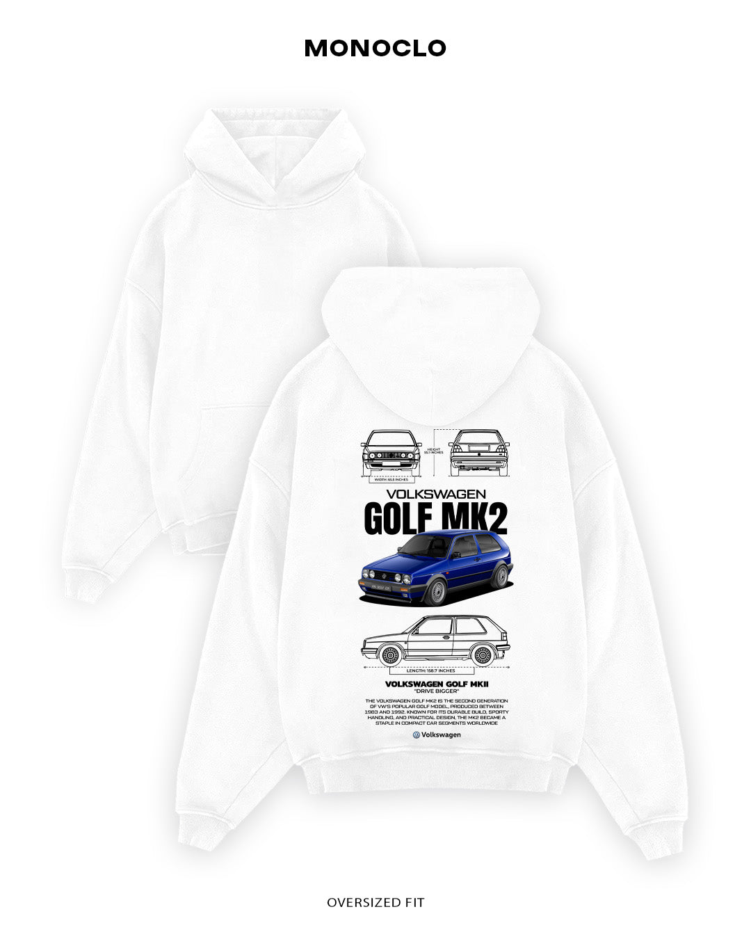 Худі Volkswagen Golf MK2 - MONOCLO UA
