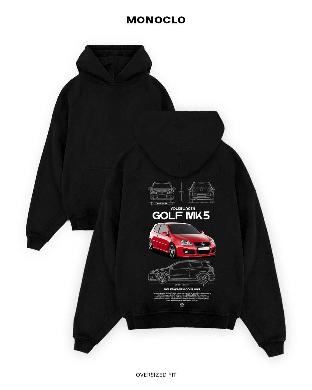 Худі Volkswagen Golf MK5 - MONOCLO UA