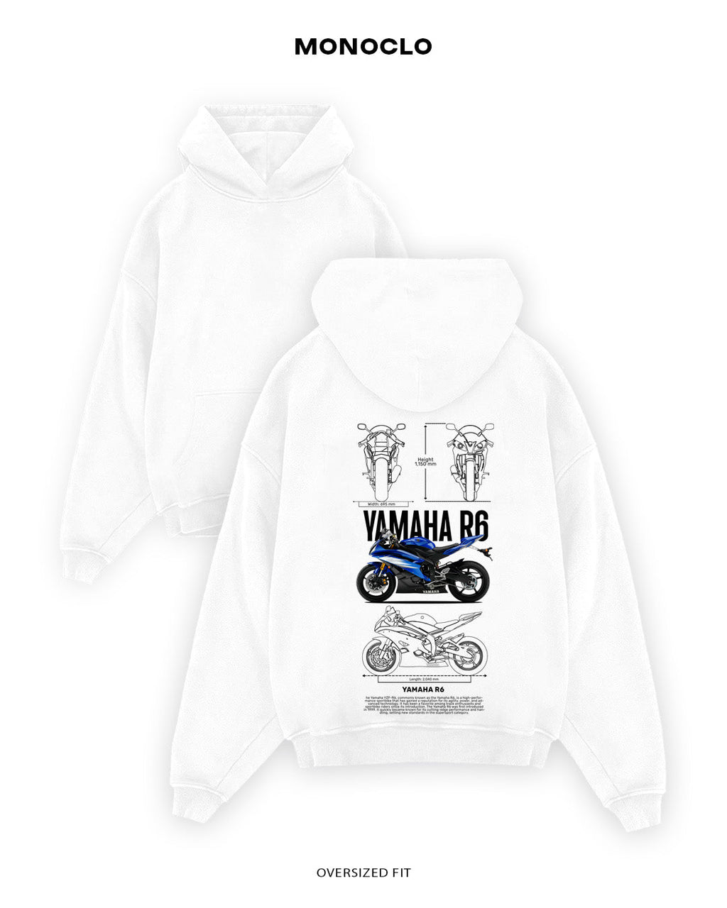 Худі Yamaha R6 - MONOCLO UA