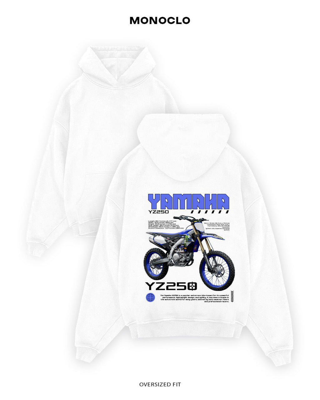 Худі Yamaha YZ 250 - shop_name Чорний