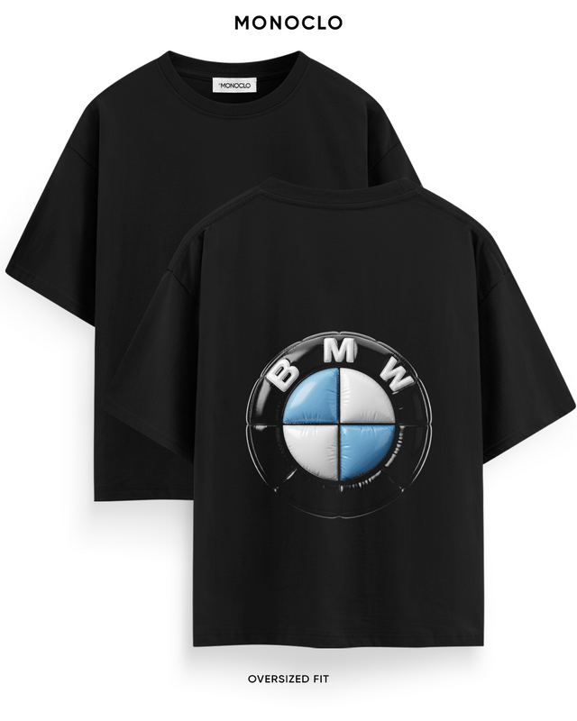 Футболка Monoclo BMW Puffy Halftone – Чорний