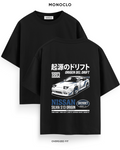 Футболка Monoclo Nissan Silvia S13 Origin Halftone – Чорний