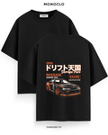 Футболка Monoclo Nissan 240SX S14 1995 Derrape Puro Halftone – Чорний
