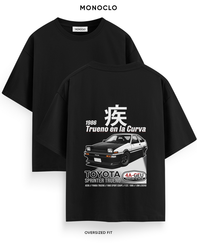 Toyota Sprinter Trueno AE86 — футболка, принт 39 см