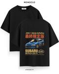 Футболка Subaru Impreza 22B STI Edición Definitiva — чорний, принт на спині 39 см