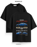 Футболка Monoclo Mazda RX-7 FD Rotary Power — чорний, принт на спині 39 см