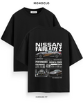 Футболка Monoclo Nissan Fairlady Z DK Garage — чорний, принт на спині 39 см