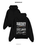 Худі Monoclo Nissan Fairlady Z DK Garage — чорний, принт на спині 36 см