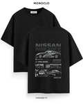 Футболка Monoclo Nissan Fairlady Z Veilside DK Drift Team — чорний, принт на спині 39 см