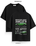Футболка Monoclo Mercedes-Benz AMG GT R Engineered to Perfection — чорний, принт на спині 39 см