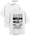 Футболка Nissan GT-R R35 The Japanese Warrior — Білий, принт на спині 39 см