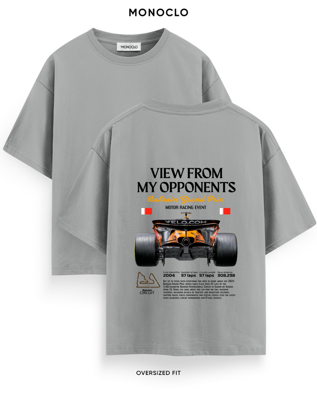 Футболка Monoclo F1 Bahrain Grand Prix — Сірий