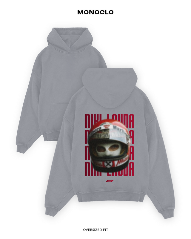 Худі Monoclo Niki Lauda Helmet — Світло-сірий